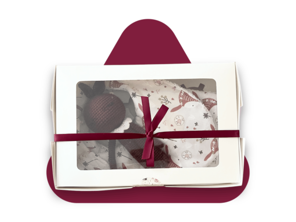 Coffret bébé bordeaux