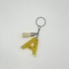 Porte clé lettre A jaune