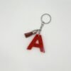 Porte clé lettre A rouge