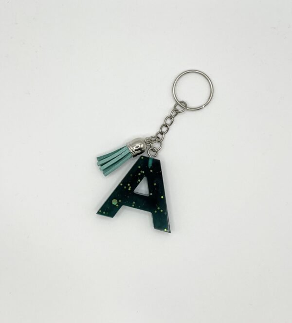 Porte clé lettre A vert