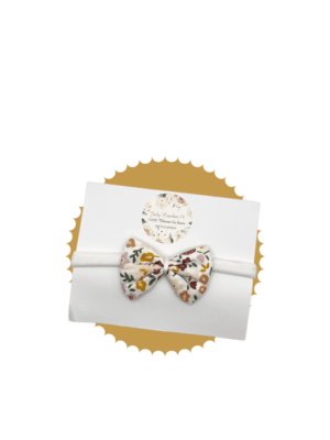 bandeau bébé motif fleurs multicolores