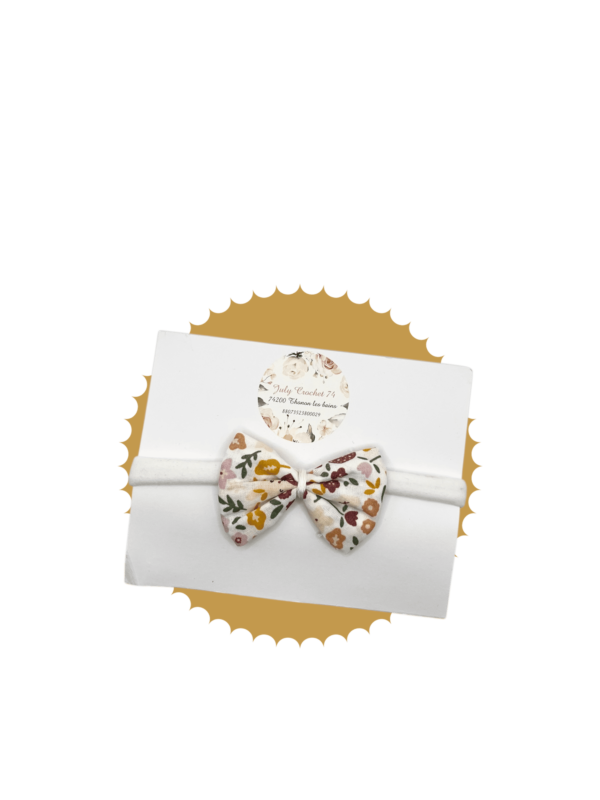 bandeau bébé motif fleurs multicolores