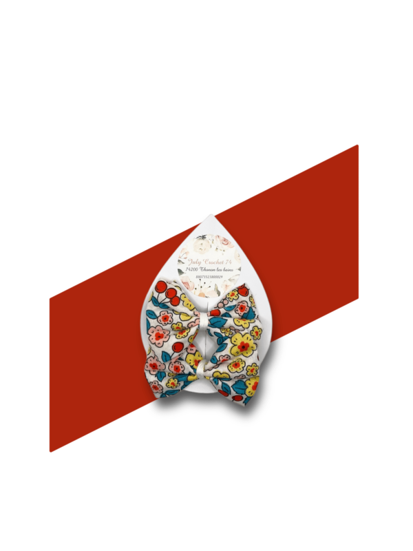 barrettes motif fleurs et cerises