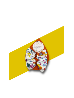 barrettes motif fleurs multicolores