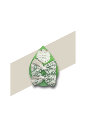 barrettes motif fleurs beiges