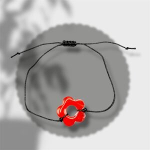bracelet-fleur-rouge