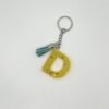 Porte clé lettre D jaune