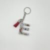 Porte clé lettre E blanc