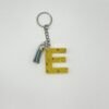 Porte clé lettre E jaune