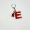 Porte clé lettre E rouge
