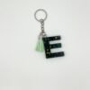Porte clé lettre E vert