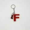 Porte clé lettre F rouge