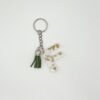 Porte clé lettre F transparent