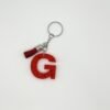 Porte clé lettre G rouge