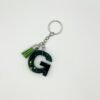Porte clé lettre G vert