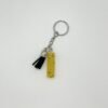 Porte clé lettre I jaune