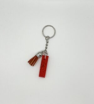 Porte clé lettre I rouge