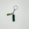 Porte clé lettre I vert