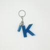 Porte clé lettre K bleu