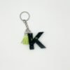 Porte clé lettre K vert