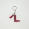 Porte clé lettre L rose