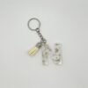 Porte clé lettre N transparent
