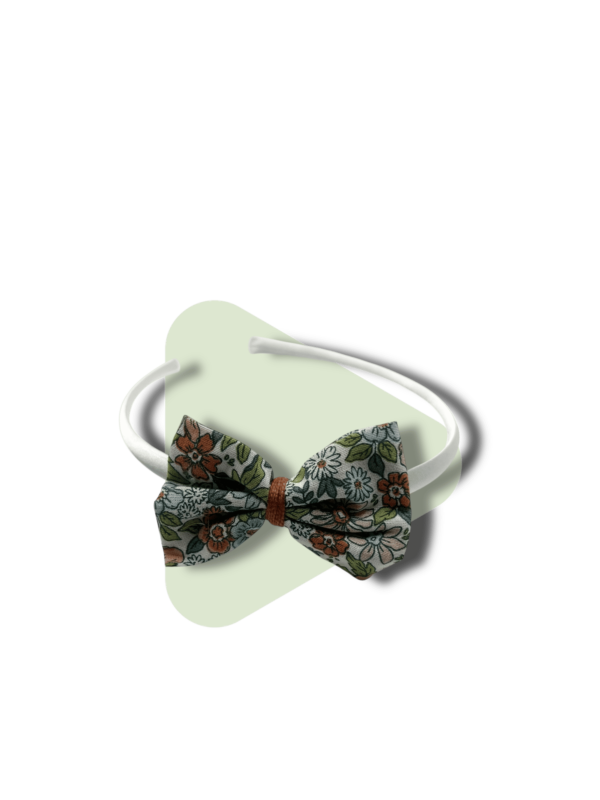 serre tête motif fleurs
