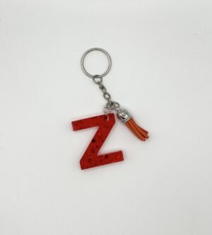 Porte clé lettre Z rouge